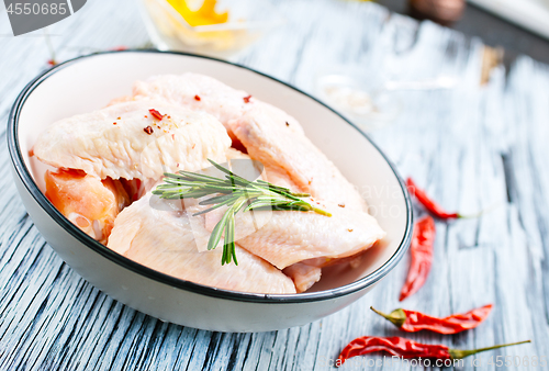 Image of raw chicken wings