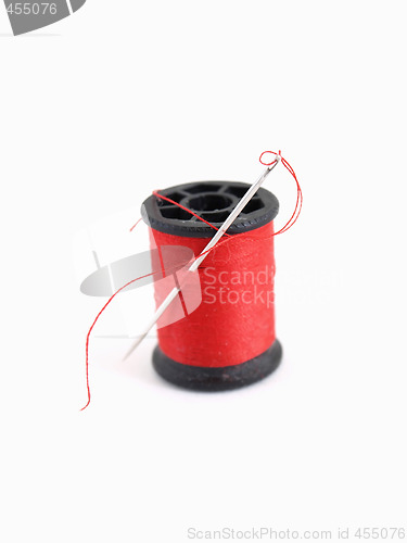 Image of Red Thread and Needle