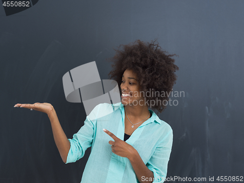 Image of beautiful friendly African American woman