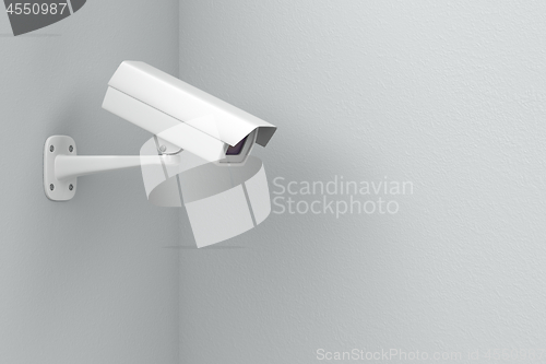 Image of CCTV camera on wall