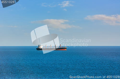 Image of Dry-cargo Ship in the Sea