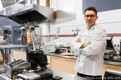 Image of chef at kebab shop