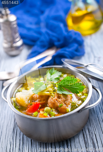 Image of soup with vegetables