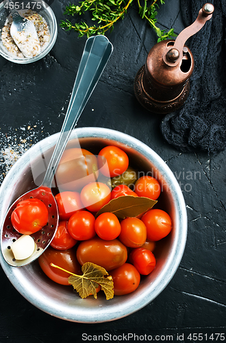 Image of  pickled tomatoes