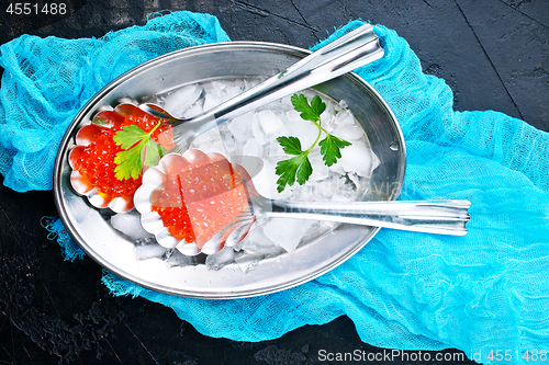 Image of salmon caviar