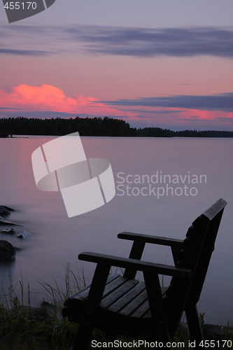 Image of Sunset by the lake