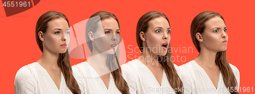 Image of Annoyed young woman feeling frustrated with something. Human facial expressions, emotions and feelings.