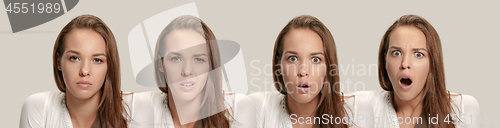 Image of Annoyed young woman feeling frustrated with something. Human facial expressions, emotions and feelings.