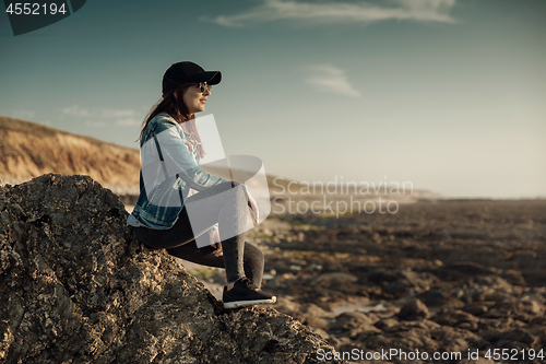 Image of Alone in the beach