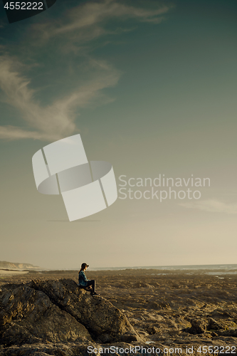 Image of Alone in the beach