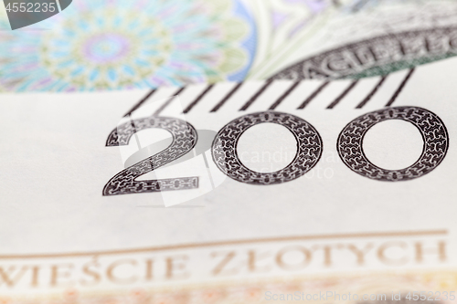 Image of Polish Zloty closeup