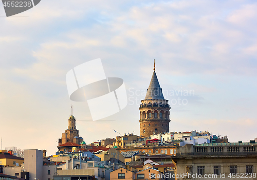 Image of Istanbul at sunset - Galata district, Turkey