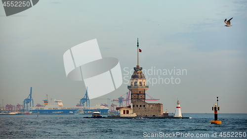 Image of The Maidens Tower. Istanbul, Turkey