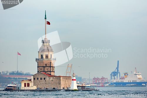 Image of The Maidens Tower. Istanbul, Turkey