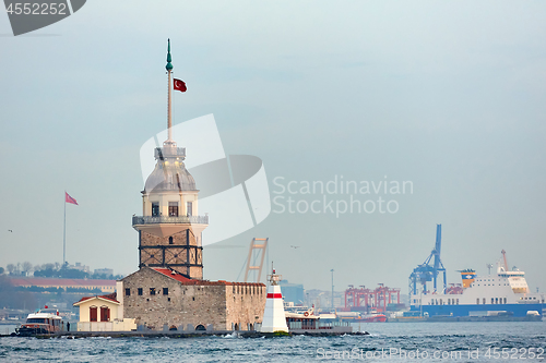 Image of The Maidens Tower. Istanbul, Turkey