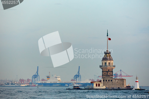 Image of The Maidens Tower. Istanbul, Turkey