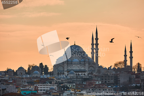 Image of The beautiful Suleymaniye Camii Istanbul, Turkey.