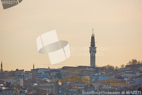 Image of Beyazit tower or Seraskier Tower historic landmark in Istanbul, Turkey