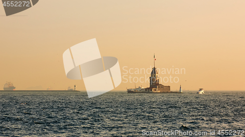 Image of The Maidens Tower. Istanbul, Turkey