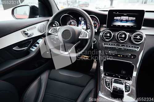 Image of Modern european car interior