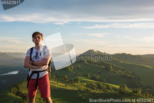 Image of Man in Altai mountain