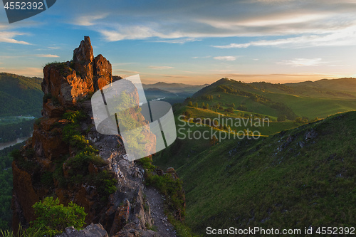 Image of Beauty dawn in the mountains