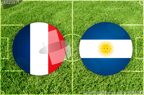 Image of France vs Argentina football match