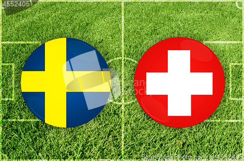 Image of Sweden vs Switzerland football match