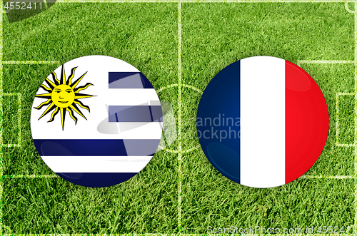 Image of Uruguay vs France football match