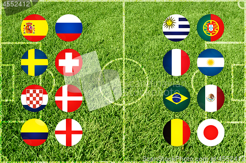 Image of Soccer team in playoff