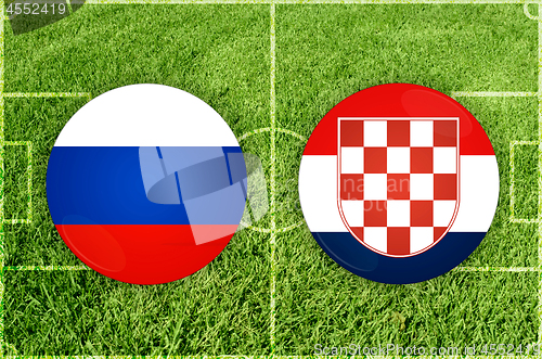 Image of Russia vs Croatia football match