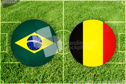 Image of Brazil vs Belgium football match