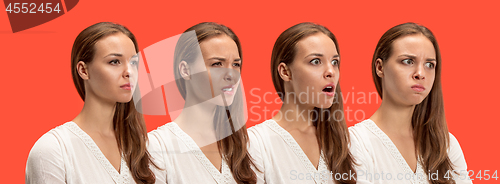 Image of Annoyed young woman feeling frustrated with something. Human facial expressions, emotions and feelings.