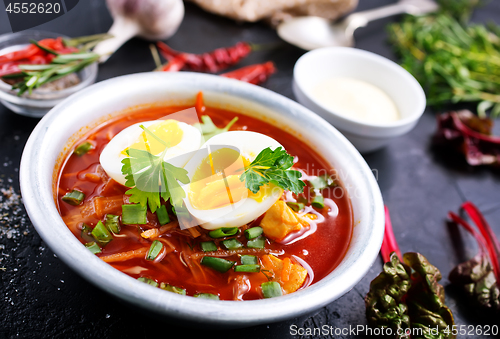 Image of beet soup