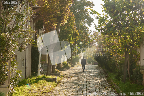 Image of Old Istanbul street on a sunny day