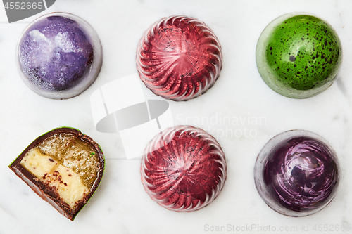 Image of Set of various hand-made candies