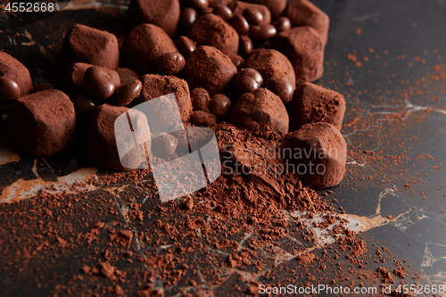 Image of Assorted chocolate truffles
