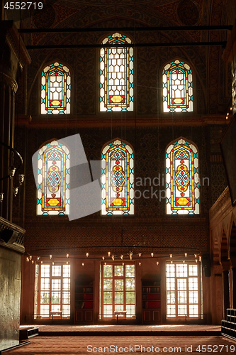 Image of Interior view from the Blue Mosque,