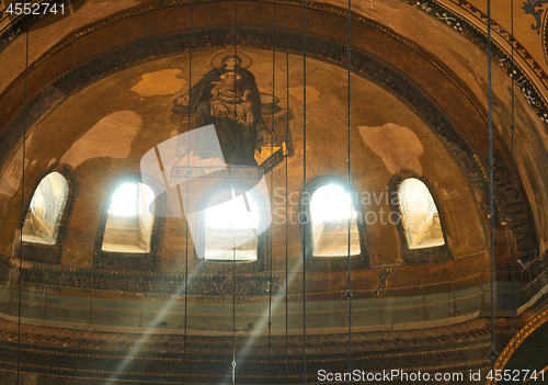 Image of The interior of Hagia Sophia, Istanbul, Turkey.