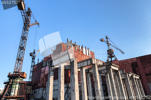 Image of Construction site of Reactor Number 5 at Chernobyl Nuclear Power Plant, 2019