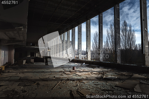 Image of Large hall in Pripyat city center, Chernobyl Exclusion Zone 2019