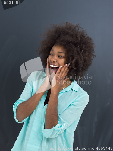 Image of beautiful friendly African American woman