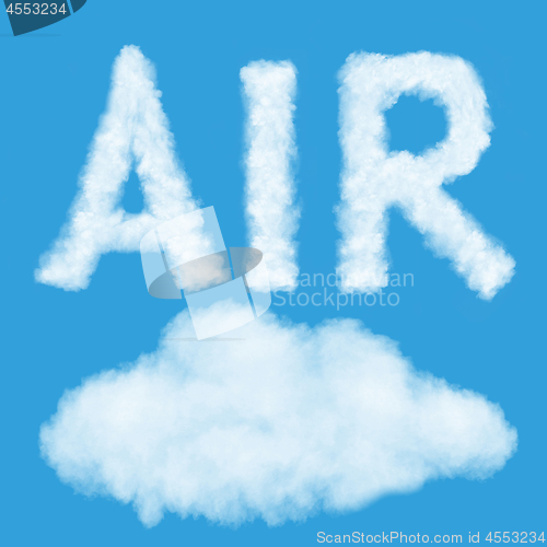 Image of Air cloud word