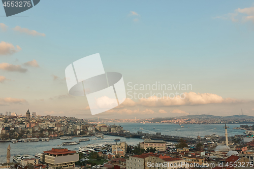 Image of Nice aerial view of the city of Istanbul,Turkey