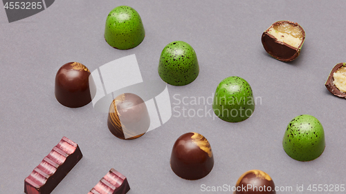 Image of Colorful candies background