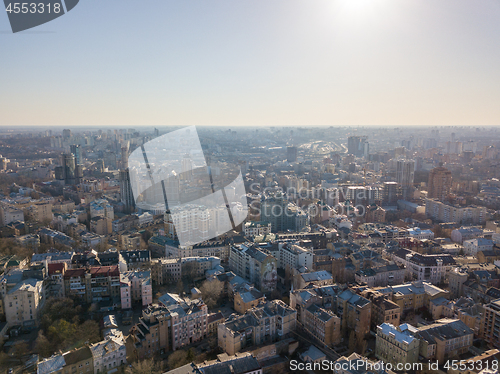 Image of Panoramic view of Kiev on a spring sunny day