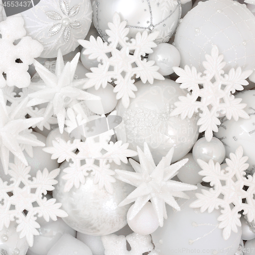 Image of White Christmas Decorations