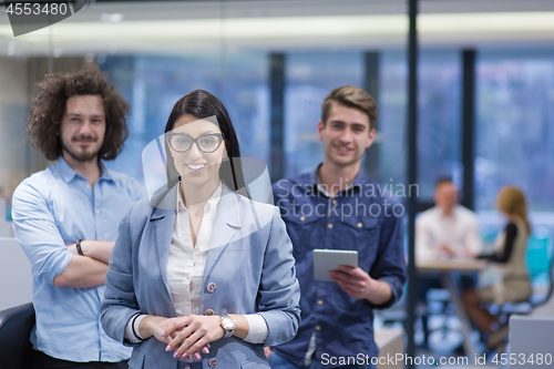 Image of Portrait of a startup business team At A Meeting