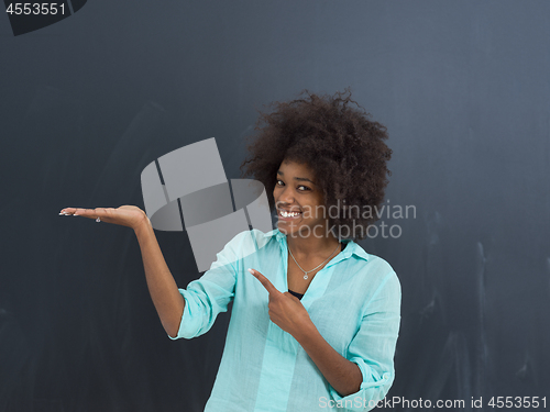 Image of beautiful friendly African American woman