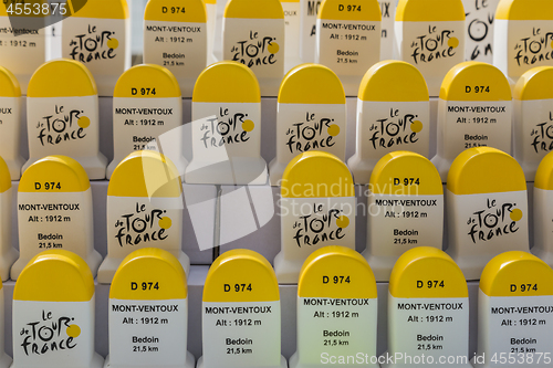 Image of Mont Ventoux Artisanal Milestones - Souvenirs of Tour de France